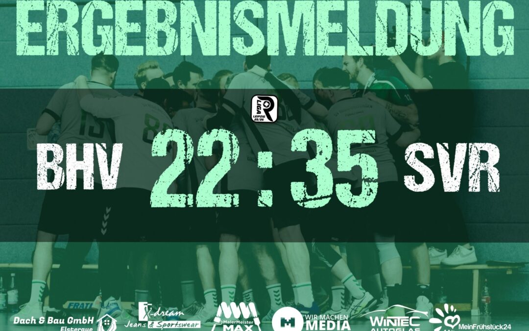 DERBYSIEG: SVR 1.MÄNNER GEWINNEN ERSTMALS IN DER SPORTHALLE BORNA OST